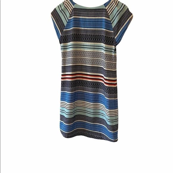 MERONA Striped Short Sleeve Colourful Mini Dress - Picture 3 of 8